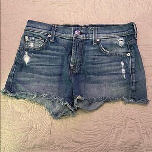 7 For All Mankind denim cutoff shorts  Size 26